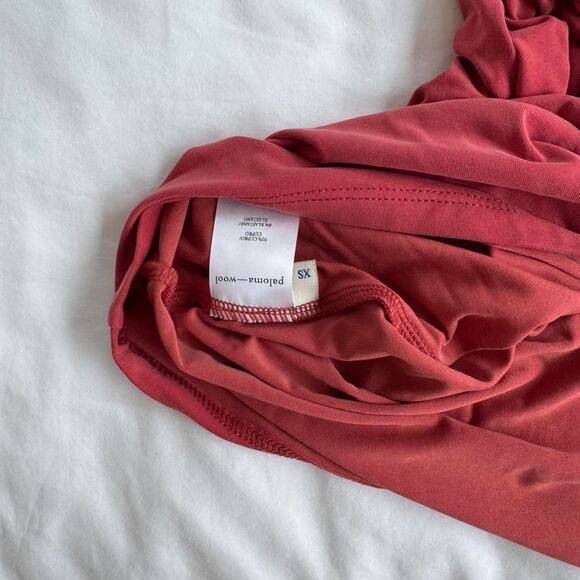 Paloma wool burgundyred halter top - Picture 3 of 6